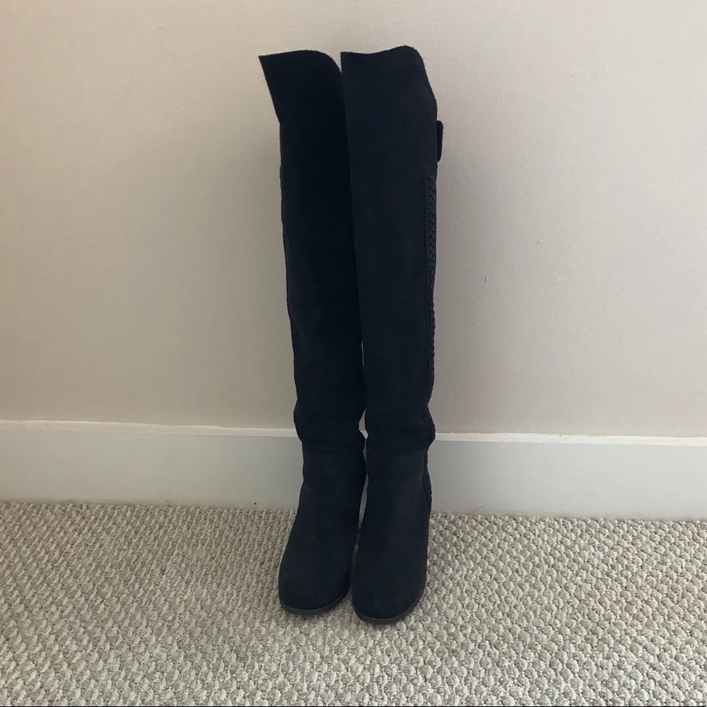 Dolce Vita over knee boots. Black suede. Size 9 US